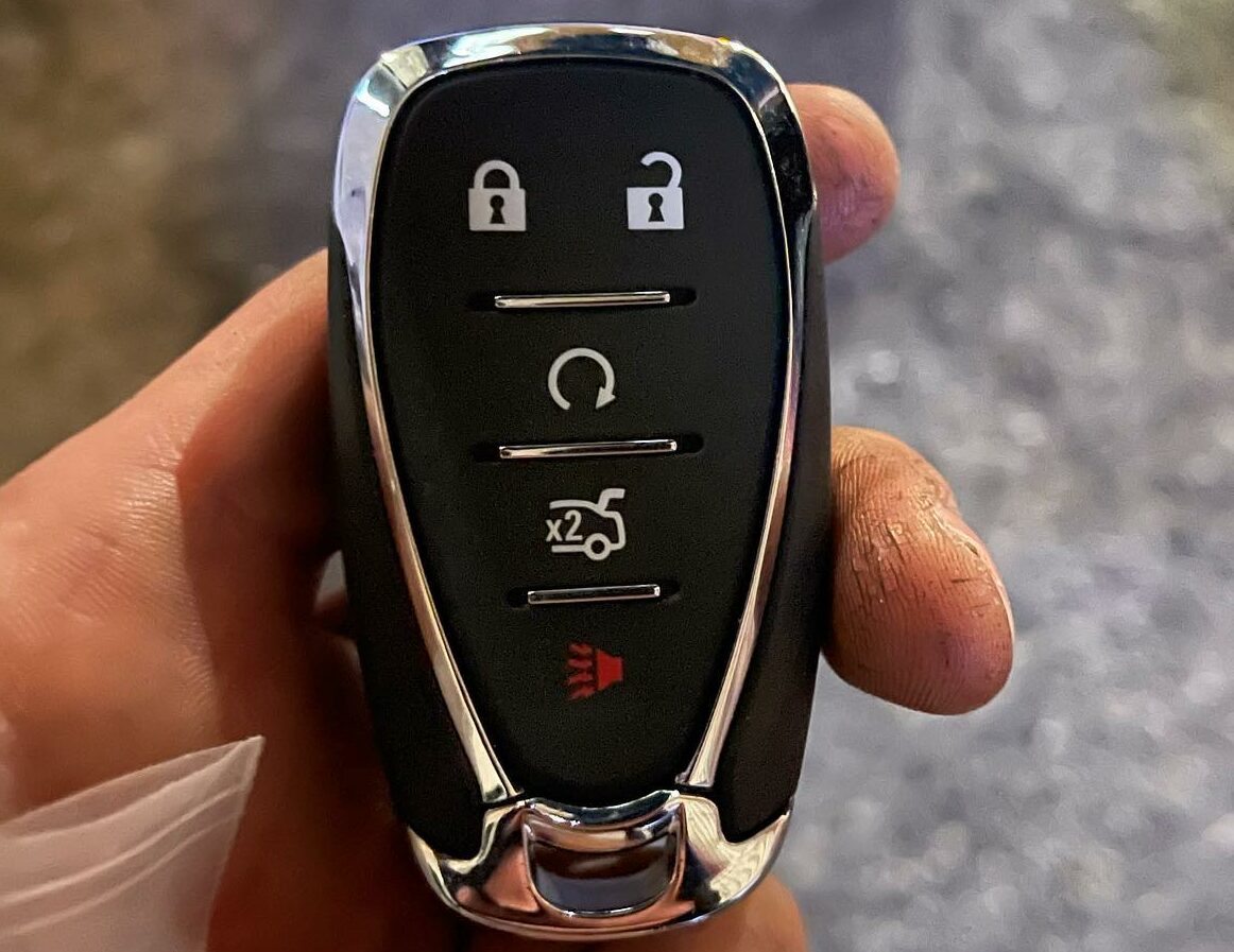 Chevy Key Fob we programmed for a client in Downey