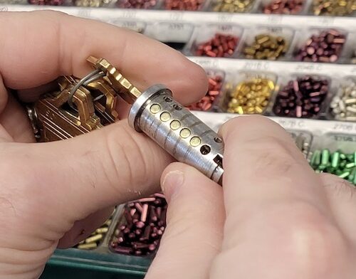 rekeying lock cylinder